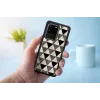 Schutzhülle iKins für Samsung Galaxy S20 Ultra — Pyramidenmuster, schwarz