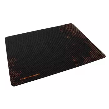 Mauspad ESPERANZA EA146R — Gummi-Gaming-Pad 440 × 354 × 4 mm, rutschfeste Basis, schwarz/rot