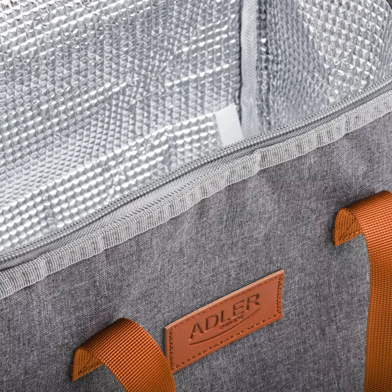 Thermotasche Adler AD 4523, 10 L Fassungsvermögen, weiche isolierte Kühltasche für Lebensmittel und Getränke