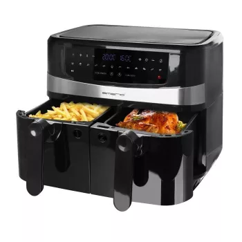Heißluftfritteuse Emerio AF-126672.4 9 L Doppel 2400 W Schwarz