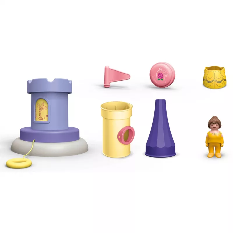 PLAYMOBIL JUNIOR & Disney: Belles Spielturm mit Sound | Spielset für Kleinkinder 1-3