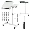 Maclean mobiler Schreibtisch/Laptop-Ständer, weiß, Höhenverstellung 59-89 cm, max. 30 kg, MC-121 W