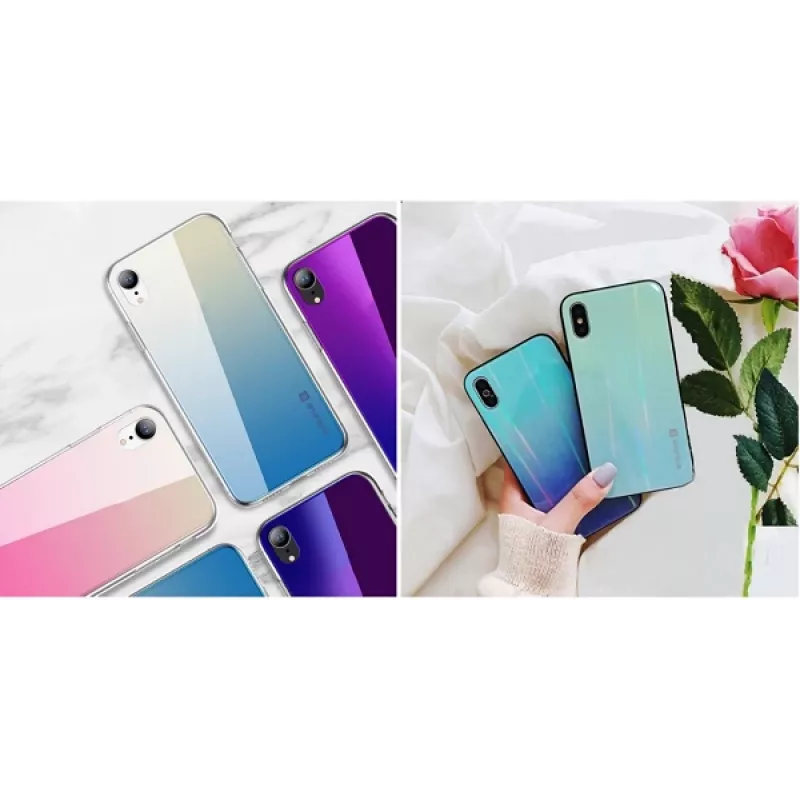 Schutzhülle Evelatus für Samsung A20 — Gradient Glass 3, Under Water-Design