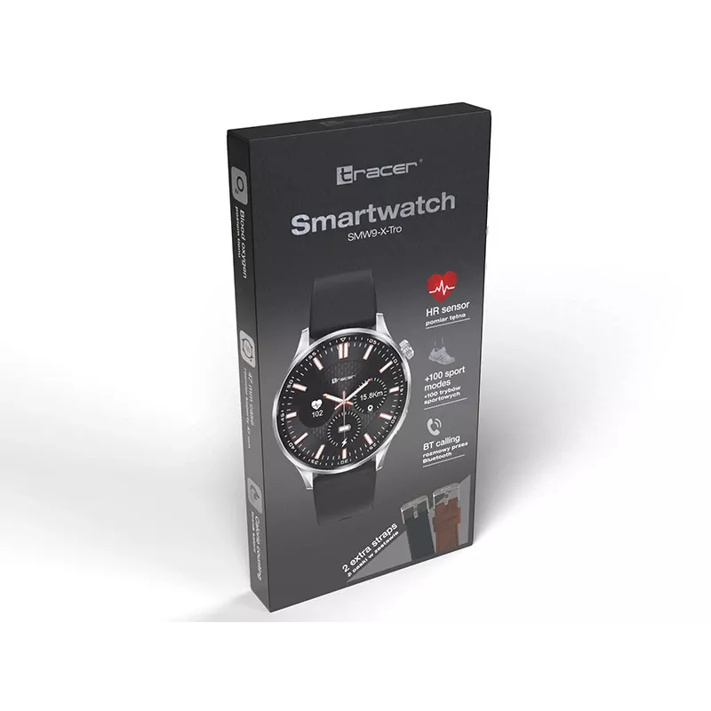 Smartwatch Tracer SMW9 X-TRO 1.52 Schwarz