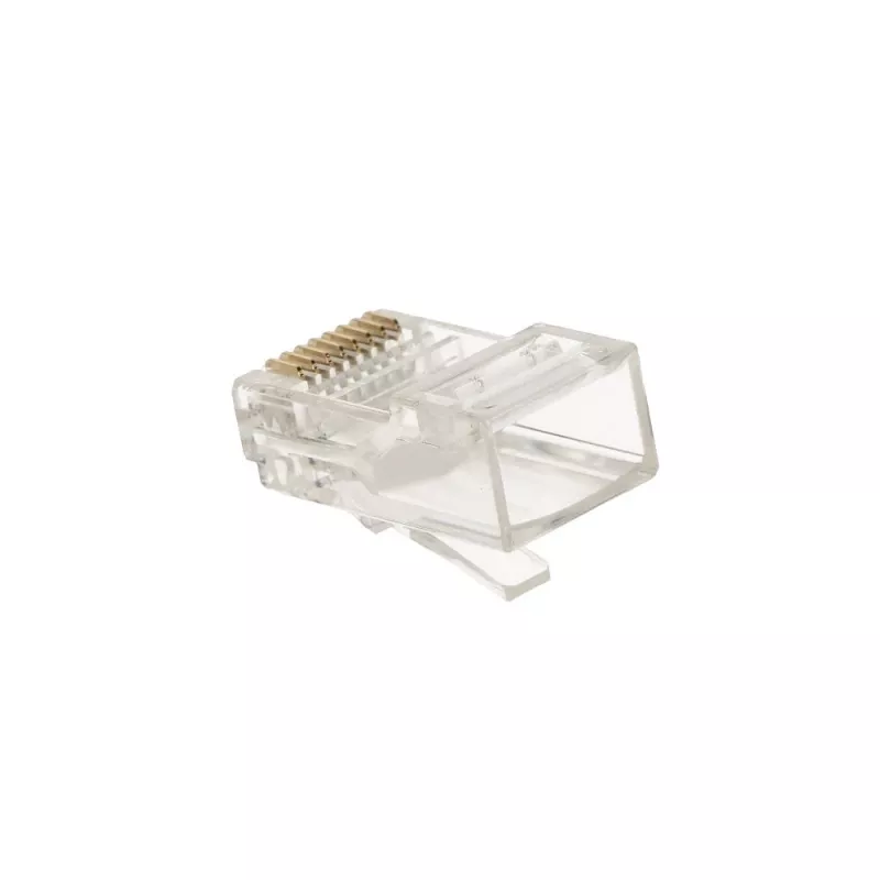 RJ45-Stecker Extralink CAT5E UTP 8P8C transparent Stecker/Buchse