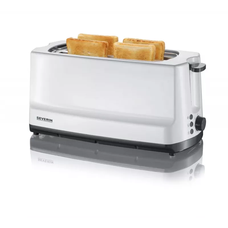 Toaster Severin AT 2234 4 Scheiben 1400 W Grau Weiß
