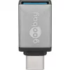 Wentronic Goobay USB-C™ Adapter - USB 3.0 A-Buchse, Grau - zur Verbindung zwischen USB-C™- und USB-A-Geräten (56621)