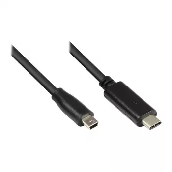Good Connections USB2.0 Kabel C-Mini B5pol. schwarz 1,8m