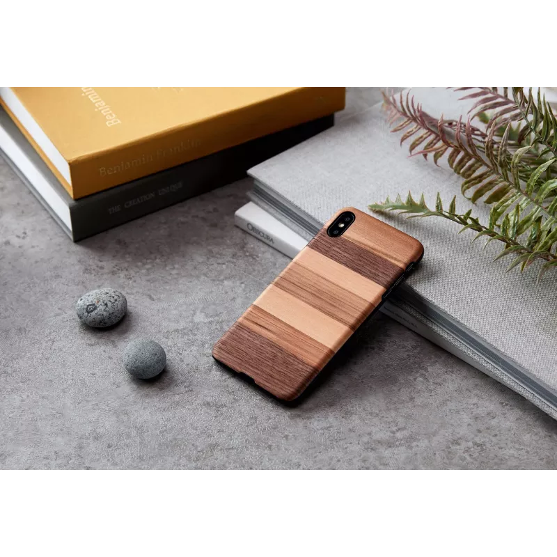 Smartphone-Hülle man and wood für iPhone XS Max — Schwarz