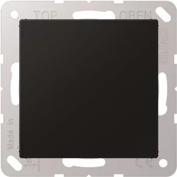 Blindabdeckung Jung A594-0SWM schraubenlos aus Kunststoff für modulare Schalter