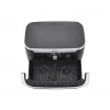 Doppel-10,4-L-Heißluftfritteuse Ninja AF500EU, Standgerät, 2470 W, Schwarz, Edelstahl