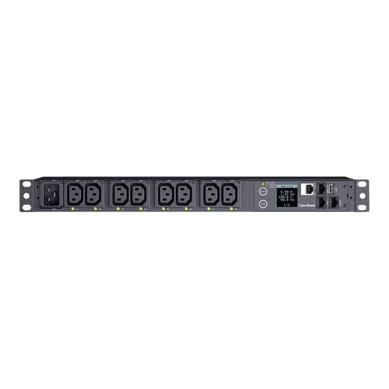 CyberPower PDU41005 Power Distribution Unit (PDU) 8 AC-Ausgänge 1U Schwarz