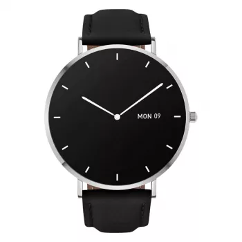 Smartwatch Garett Verona silber-schwarz Leder VERONA_SREB_CZARN_SKOR Garett