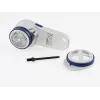 Fusselrasierer Leifheit 80029 – batteriebetriebener Fusselentferner, 3 V, verwendet 2 Batterien, blau/weiß