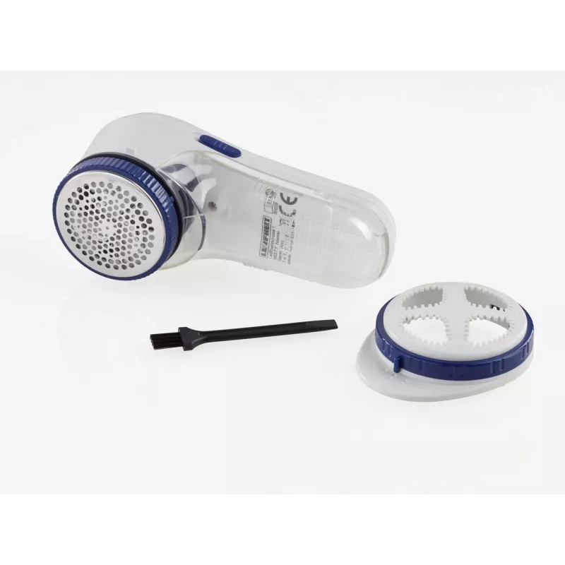 Fusselrasierer Leifheit 80029 – batteriebetriebener Fusselentferner, 3 V, verwendet 2 Batterien, blau/weiß