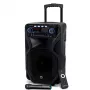 Tragbarer Karaoke-Lautsprecher MANTA SPK5021PRO 20W, 12-Zoll-Tieftöner, 80W RMS, Bluetooth, Akkulaufzeit bis zu 5 Std., SD/USB, Mikrofon- und Gitarreneingänge