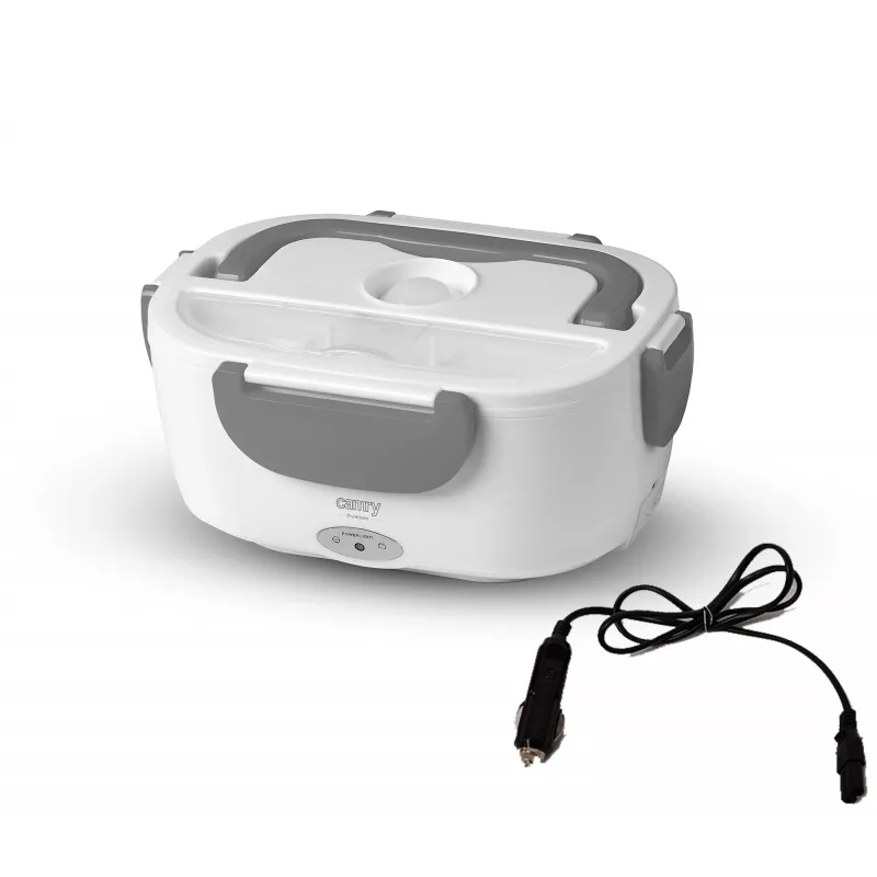Camry | Elektrische Lunchbox DC12V und AC230V | CR 4483 | Fassungsvermögen 1,1 L | Material Kunststoff | Weiß/Grau