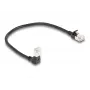 Netzwerkkabel DeLOCK RJ45 Cat.6A 0,25 m Schwarz
