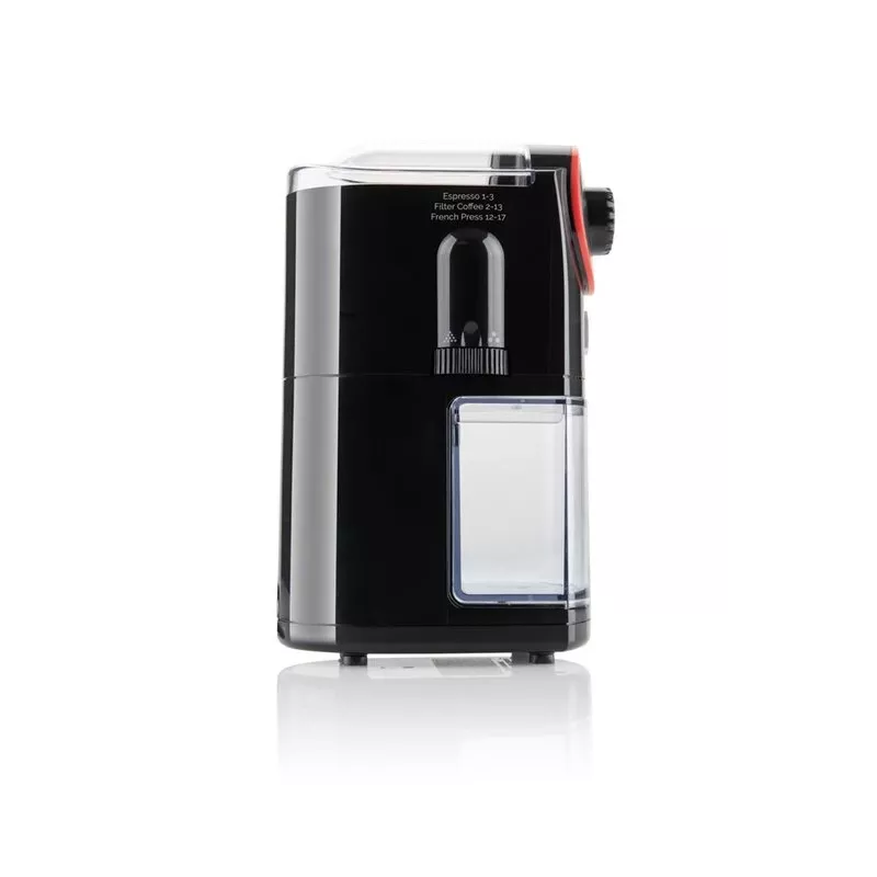 Kaffeemühle ETA Perfetto ETA006890000 — 100 W Motor, 200 g Bohnenbehälter, bis zu 14 Tassen, Deckelsicherheitsschalter, schwarz