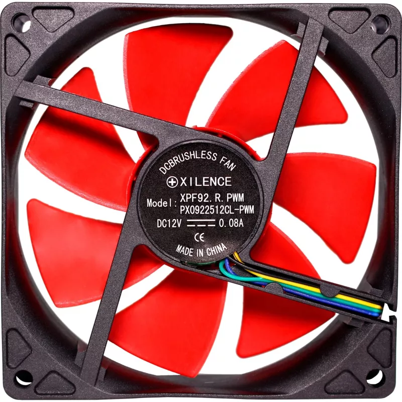 Xilence XF041 92mm roter Gehäuselüfter PWM