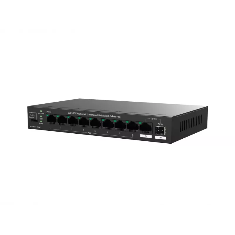 Unmanaged Switch Tenda TEG1110PF-8-120W Gigabit Ethernet PoE 9 Ports