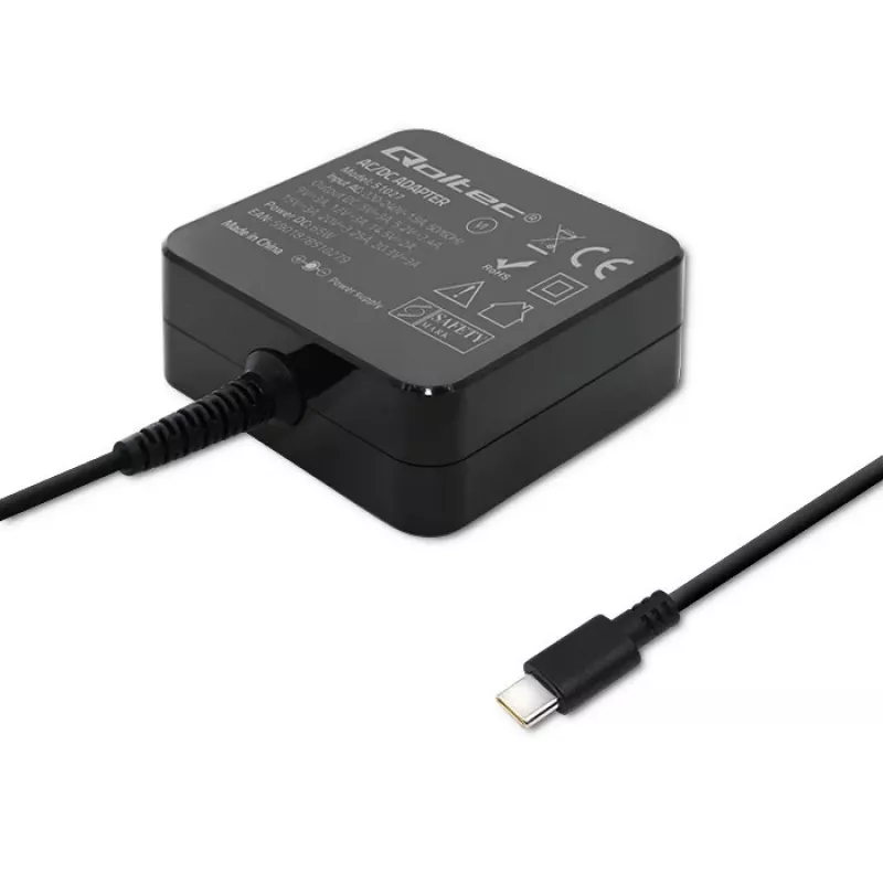 Qoltec 51027 Ladegerät | 65W | 5-20,3V | 2-3,25A | USB Typ C | PD