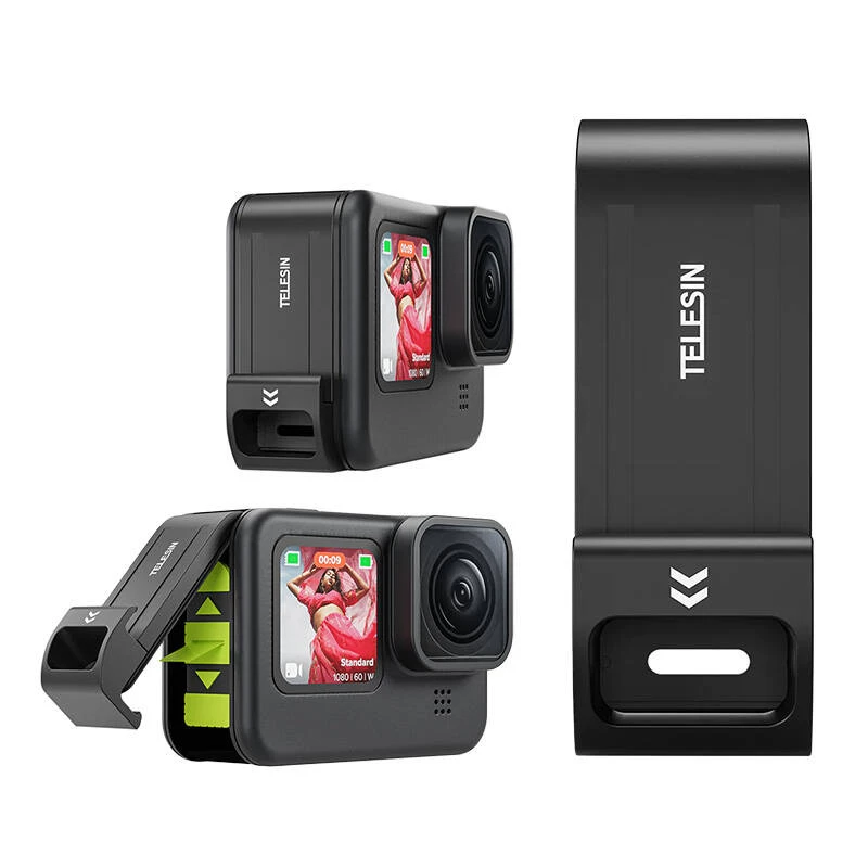 Batteriedeckel Telesin für GoPro 12/11/10/9 — wasserdichte Ersatzabdeckung mit einfachem Zugang
