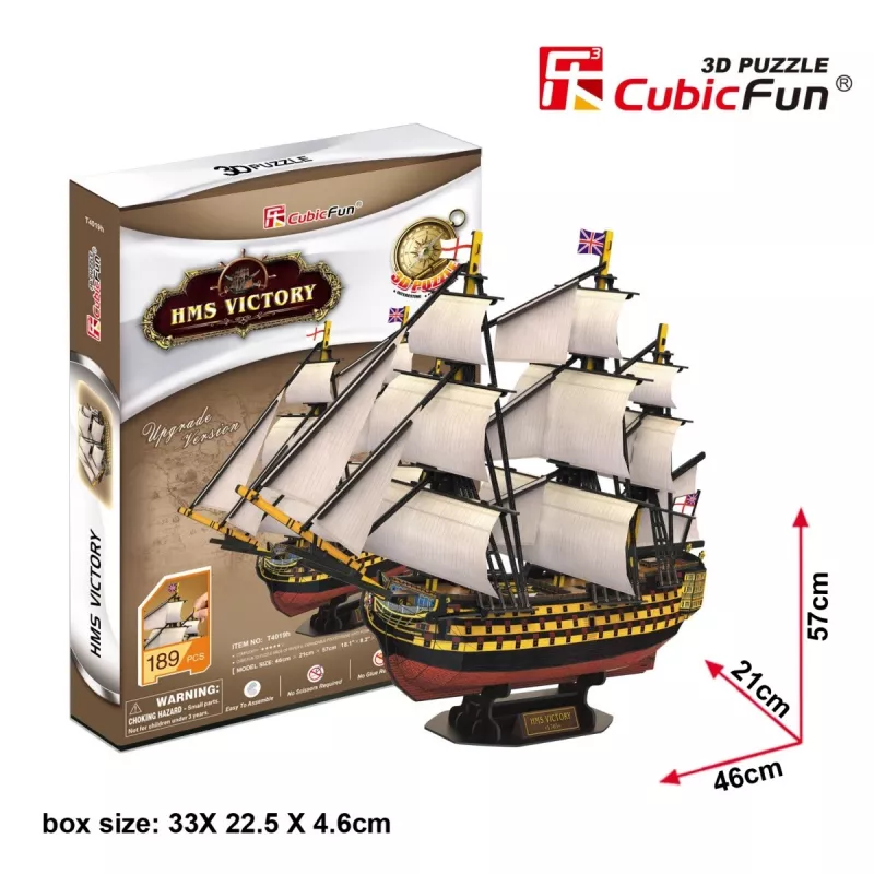 3D-Puzzle CubicFun HMS Victory