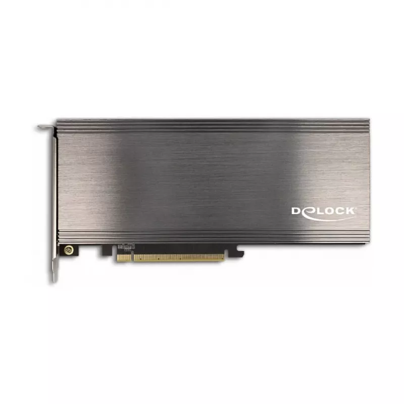 DeLOCK PCI Express 4.0 x16 Karte auf 4 x interne NVMe M.2 Key M mit Kühlkörper und Lüfter