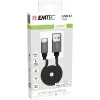 USB-Kabel Emtec ECCHAT700TCU3 1,2 m USB 3.2 Gen 2 Schwarz
