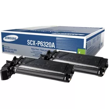 Samsung SCX-P6320A 2er-Pack Schwarz Tonerkartuschen, 16000 Seiten, Schwarz, 2 Stk.