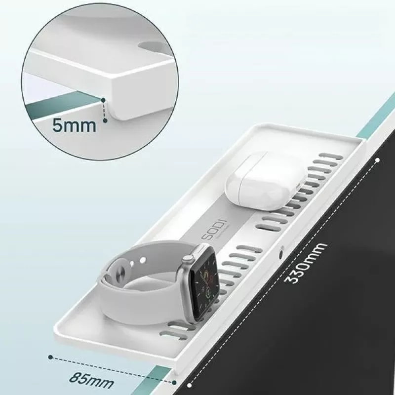 Ablagehalter für iMac 312 weiß