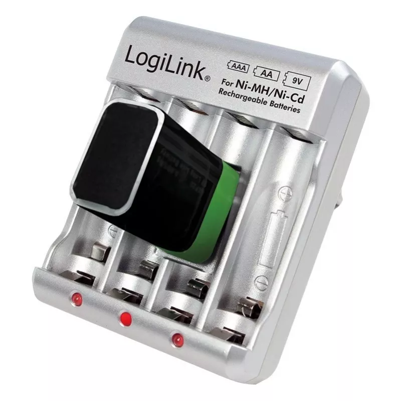 Batterieladegerät für Ni-MH / Ni-Cd AA / AAA / 9V