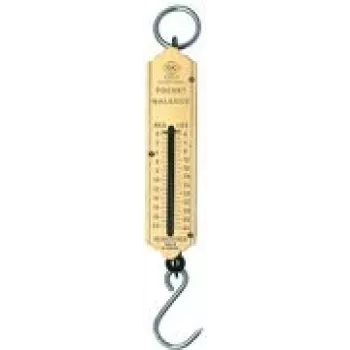 Mechanische Federwaage c.k tools T6202 025 – Bereich 0–12,5 kg, Teilung 0,5 kg, Messingskala, schwarz