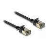 Netzwerkkabel DeLOCK RJ45 Cat.8.1 F/FTP schlank Pro 5m Schwarz