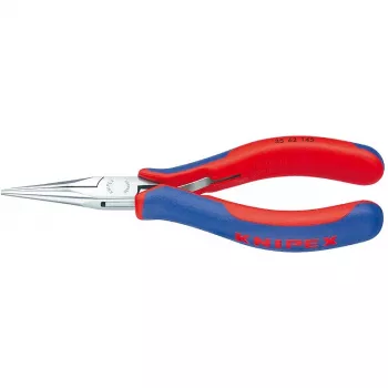Knipex Elektronik-Greifzange Gesamtlänge 145 mm flach runde Backenform 6 Mehrkomponenten-Griff