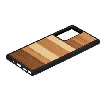 Schutzhülle Mann und Holz für Samsung Galaxy Note 20 Ultra — schwarzes Holz-Finish