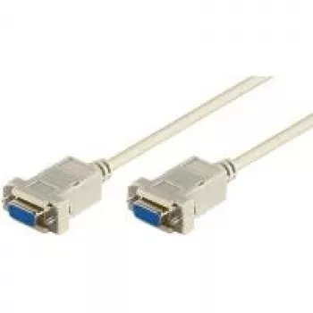 Wentronic Goobay Verbindungskabel D-SUB Nullmodem, Grau, 2 m - D-SUB/RS-232-Buchse (9-polig) > D-SUB/RS-232-Buchse (9-polig) (68484)