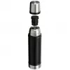 Thermosflasche STANLEY The Legendary Classic 0,6 l, schwarz, vakuumisolierte Flasche