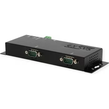 Serieller Geräteserver Exsys EX-6112-2 — Ethernet auf 2×RS-232, 12 V/3 A Stromversorgung