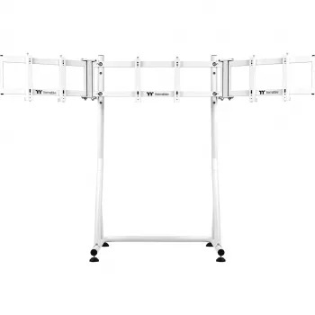 Triple Monitor Stand Snow, für Racing Simulator Cockpit GR500, Monitorhalterung Weiß, für Monitore 32 - 55