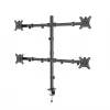 Monitorhalterung Gembird MA-D4-01, Tischklemme für bis zu 4 Displays, 32 inch (81,3 cm), 40 kg, VESA 75x75–100x100, Schwarz