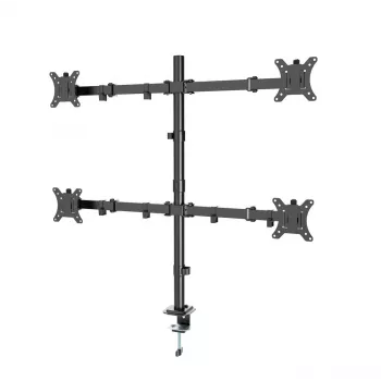 Monitorhalterung Gembird MA-D4-01, Tischklemme für bis zu 4 Displays, 32 inch (81,3 cm), 40 kg, VESA 75x75–100x100, Schwarz