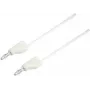 VOLTCRAFT Prüfkabel [Stecker 4 mm - Stecker 4 mm] 1,5 m Weiß MSB-300 (MSB-300-1.5-WS)
