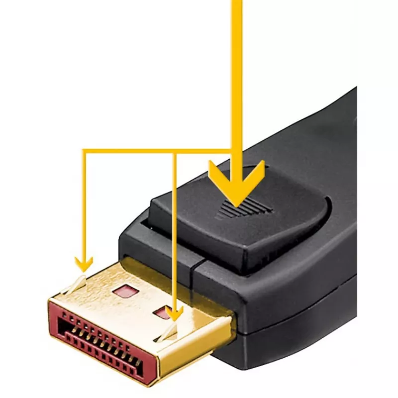 DisplayPort 2.1 Kabel, zertifiziert, 16K @ 60Hz, 80 Gbit/s (schwarz, 1 Meter, VESA-Zertifizierung)