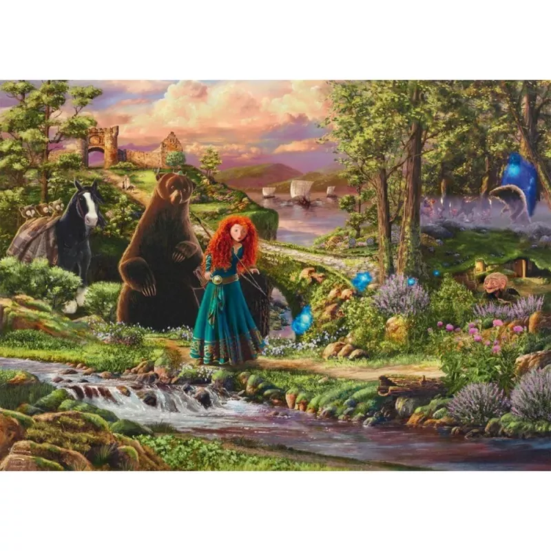 Thomas Kinkade Studios: Disney Dreams Collection - Brave, Merida Legende der Highlands, Puzzle 1000 Teile