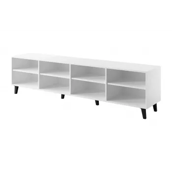 TV-Schrank cama meble BARI 200x42x52 weiß matt — 200×42×52 cm