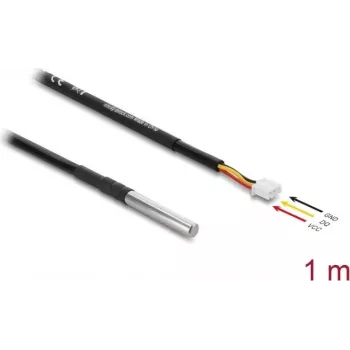 Sensor-/Aktor-Kabel DELOCK 91386, 1 m, Stecker, schwarz