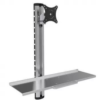 Techly ICA-PLW 01 Monitorhalterung / Ständer 68,6 cm (27 Zoll) Wand Silber
