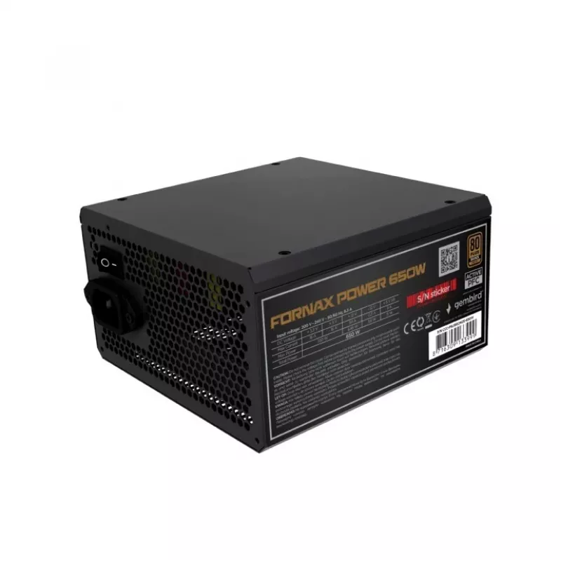Netzteil 650W aktive PFC 12 cm Lüfter 80+Bronze industriell
